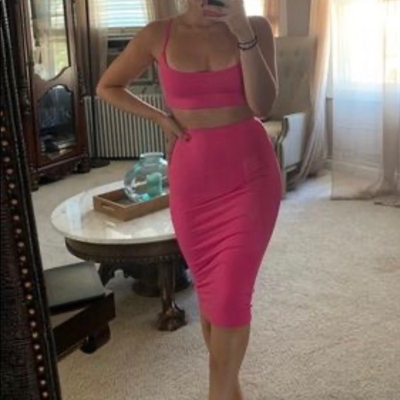 naked wardrobe Dresses & Skirts - Naked Wardrobe 2-piece Skirt Set in Pink